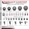 Service Caster 3.5'' Gray Poly Swivel 1-5/8'' Expanding Stem Caster Set 2 Total Lock Brakes, 4PK SCC-EXTTL20S3514-PPUB-2-S-2-158 - alternate 5